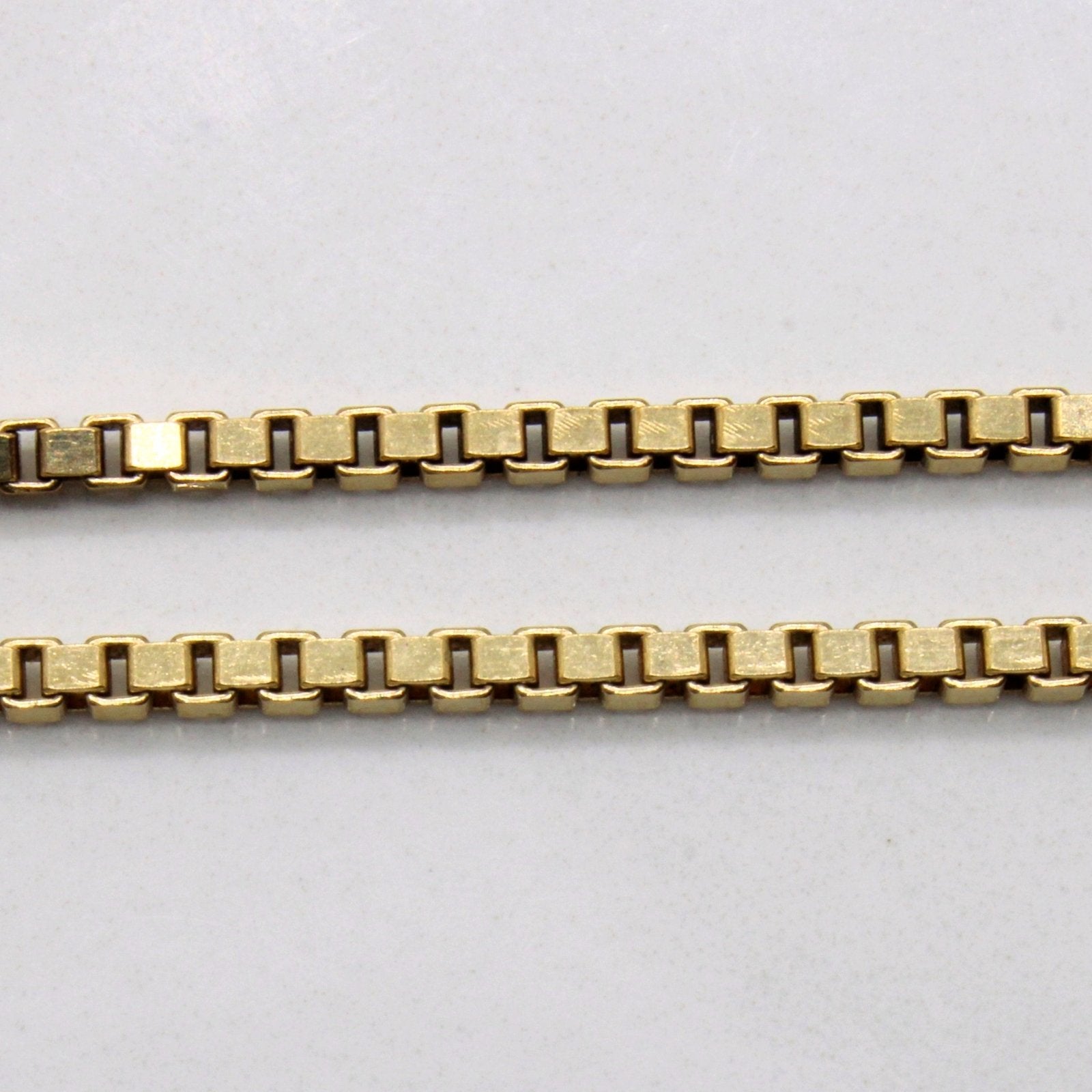 10k Yellow Gold Box Link Chain | 15" | - 100 Ways