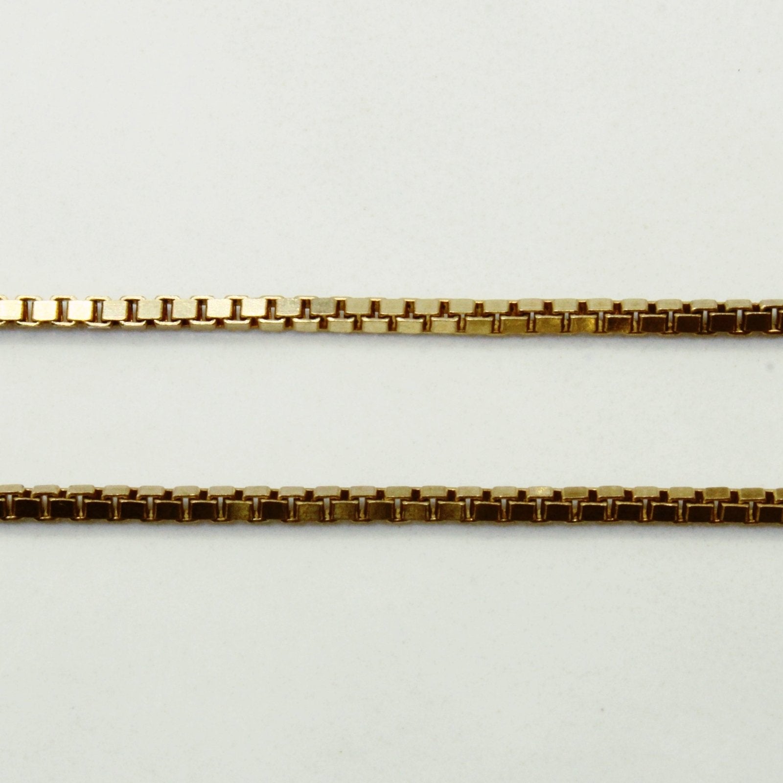 10k Yellow Gold Box Link Chain | 16" | - 100 Ways