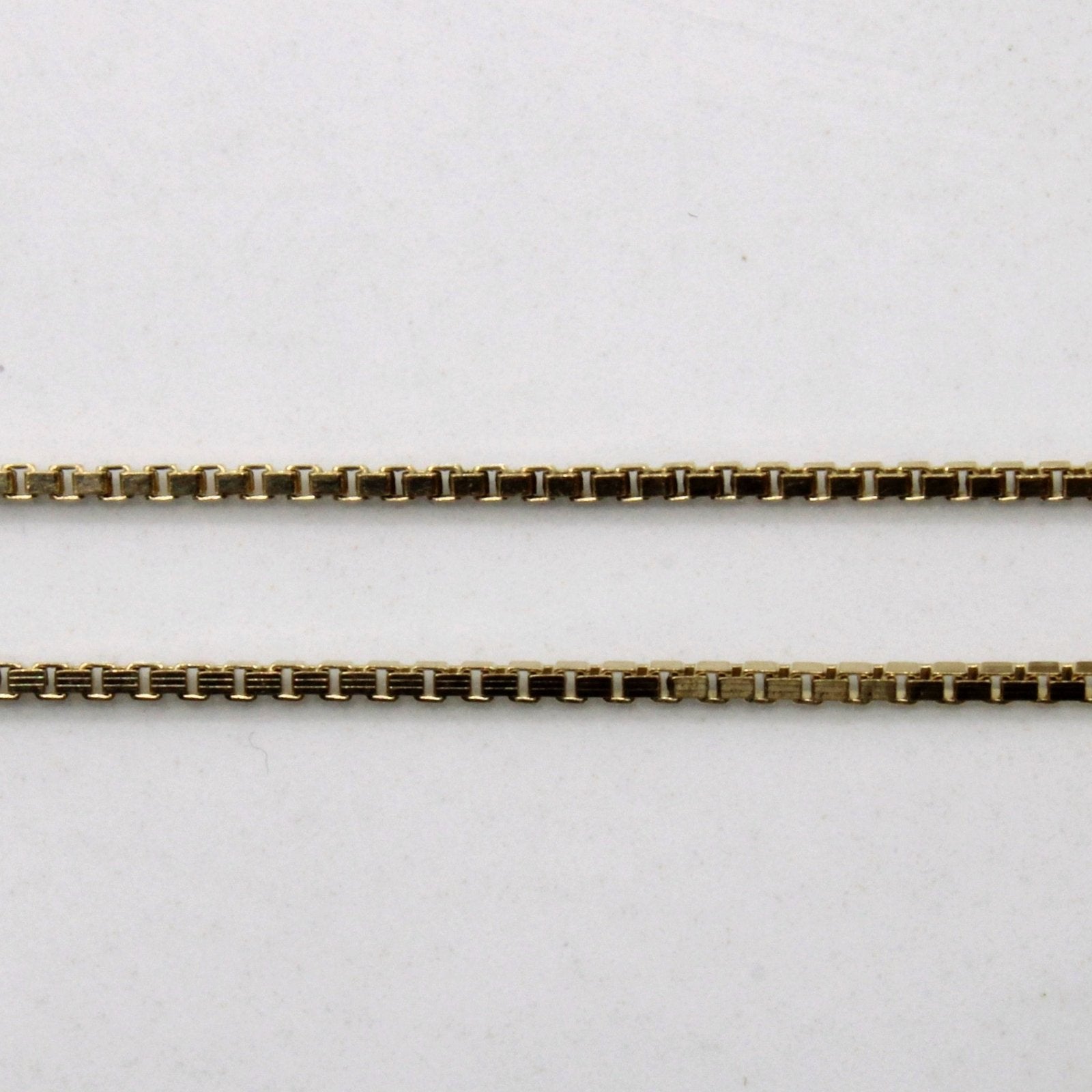 10k Yellow Gold Box Link Chain | 16