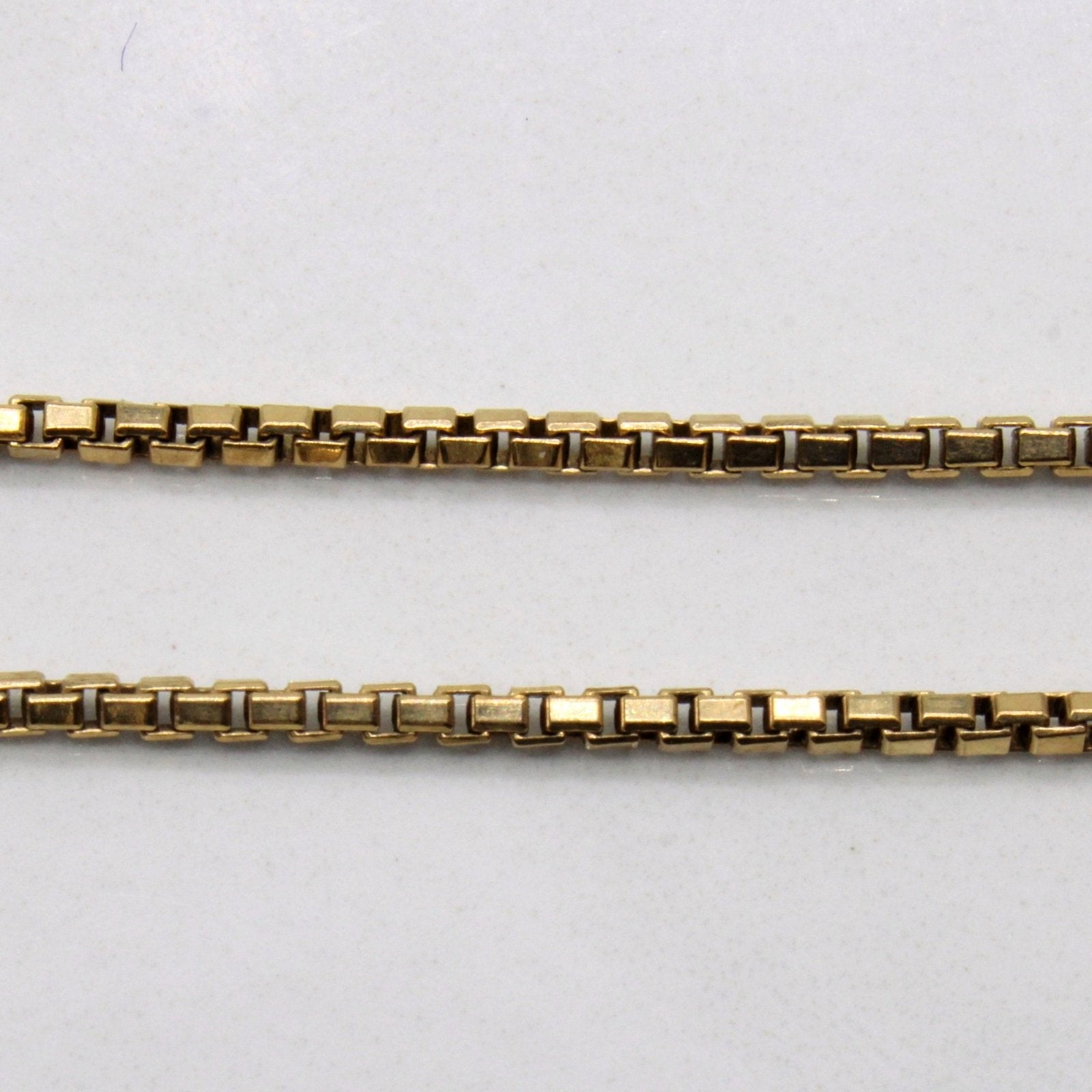 10k Yellow Gold Box Link Chain | 16" | - 100 Ways