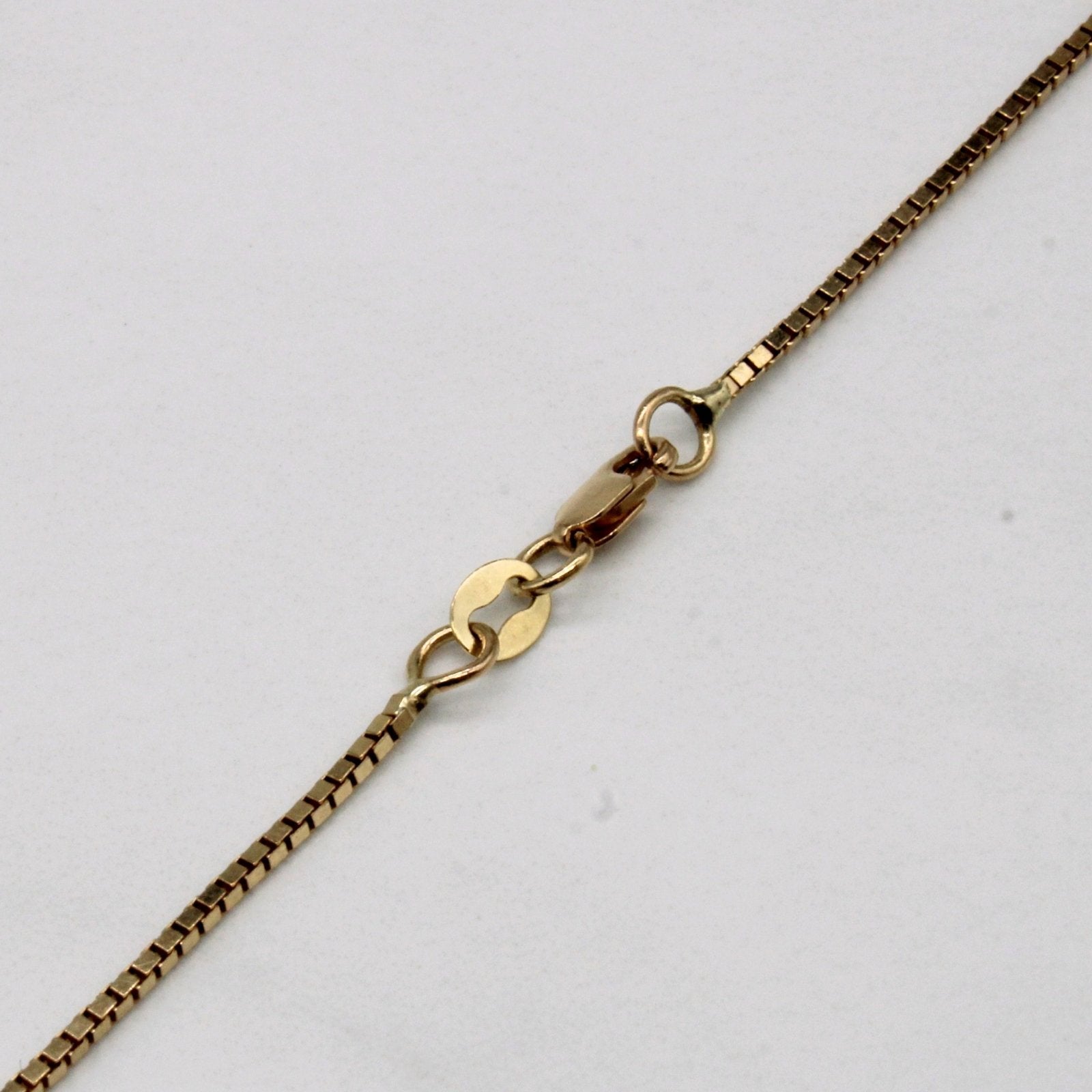 10k Yellow Gold Box Link Chain | 16