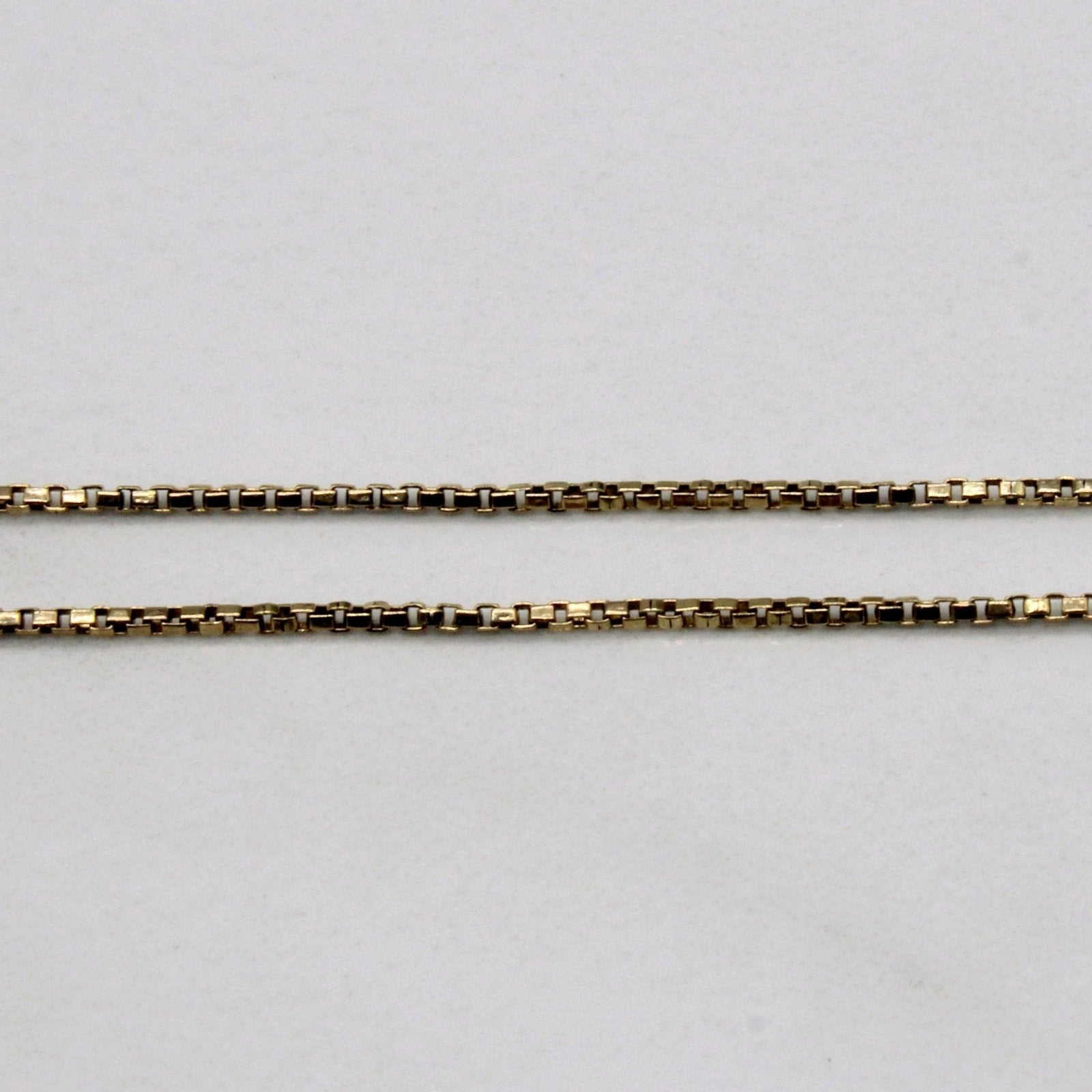 10k Yellow Gold Box Link Chain | 16" | - 100 Ways