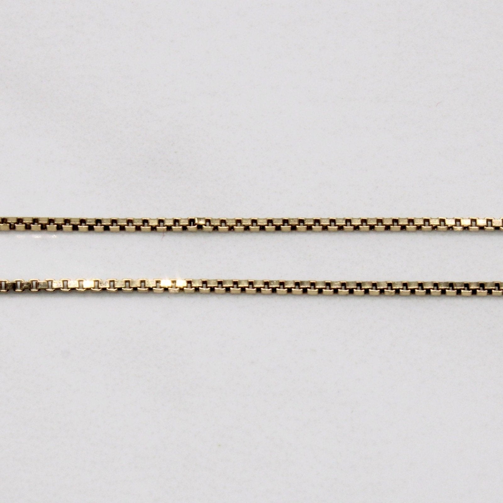 10k Yellow Gold Box Link Chain | 17" | - 100 Ways