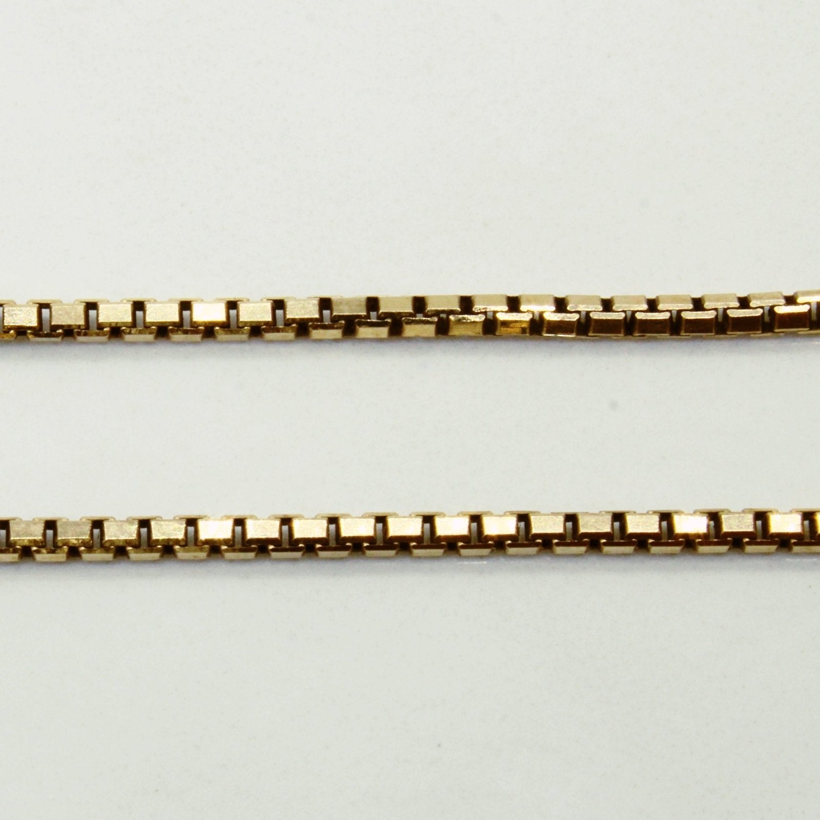 10k Yellow Gold Box Link Chain | 18" | - 100 Ways