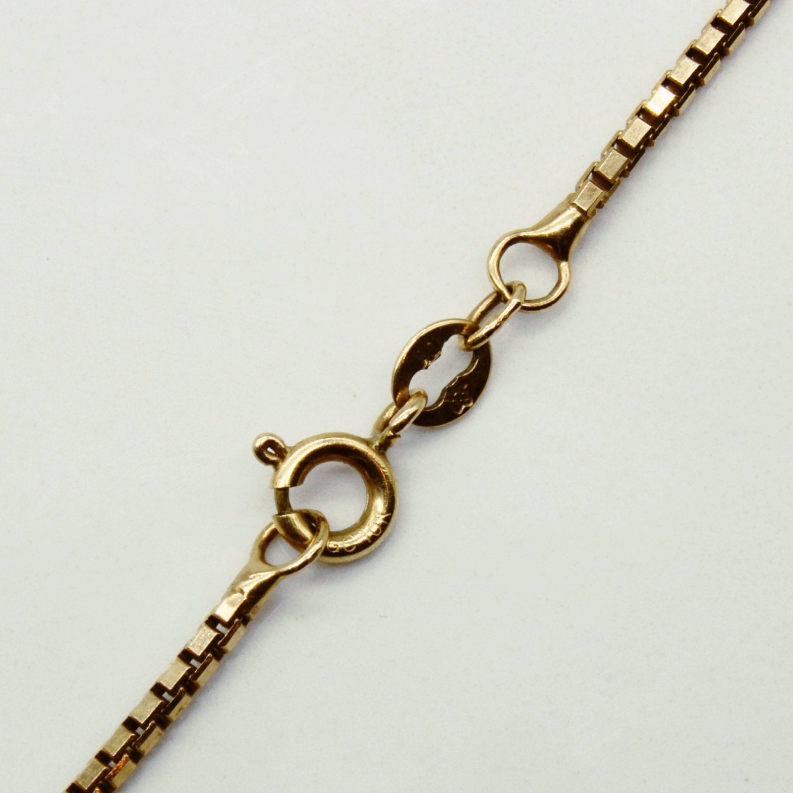 10k Yellow Gold Box Link Chain | 18" | - 100 Ways