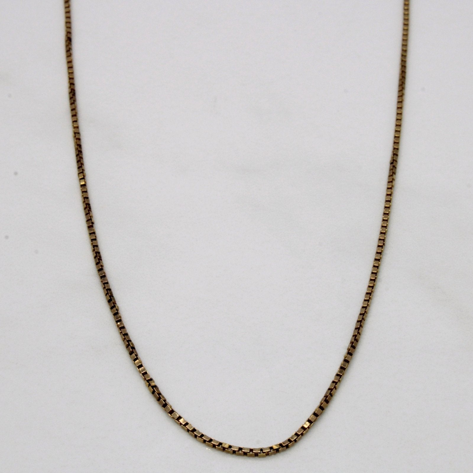 10k Yellow Gold Box Link Chain | 18