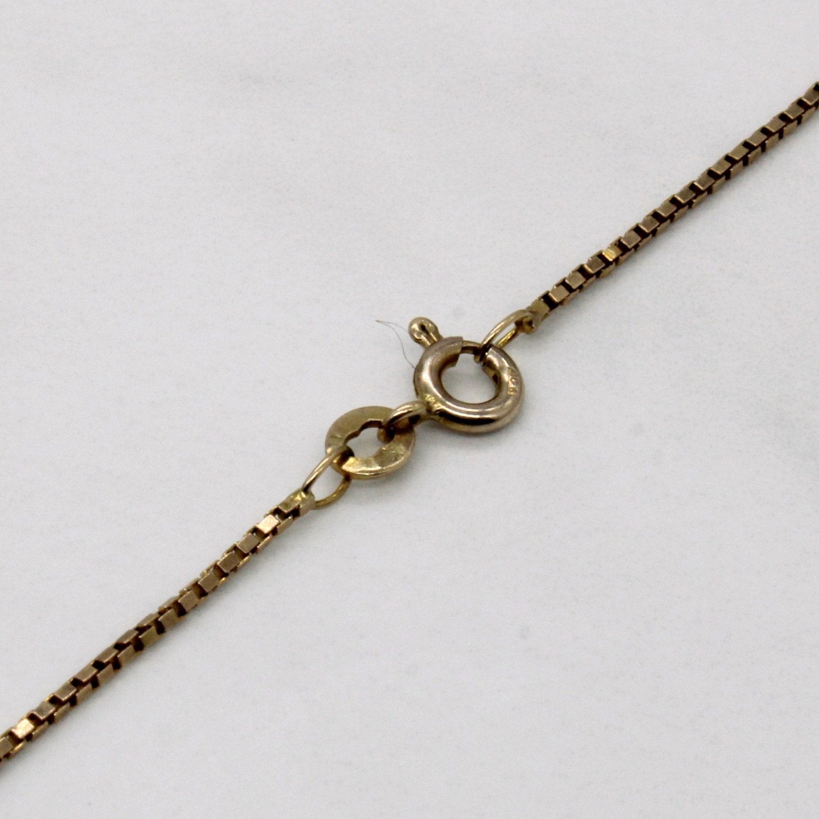 10k Yellow Gold Box Link Chain | 18