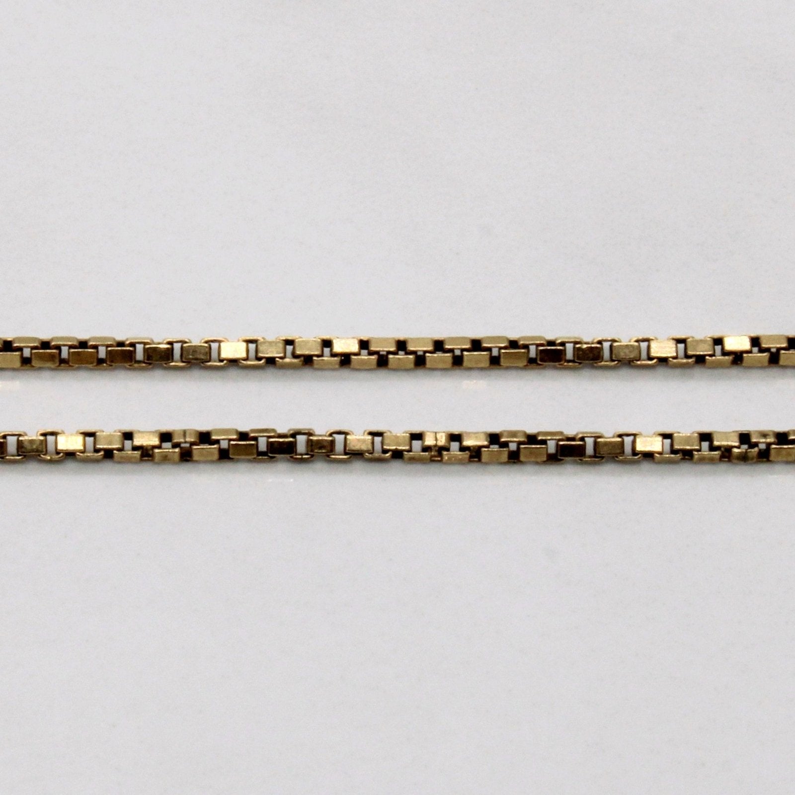 10k Yellow Gold Box Link Chain | 18" | - 100 Ways