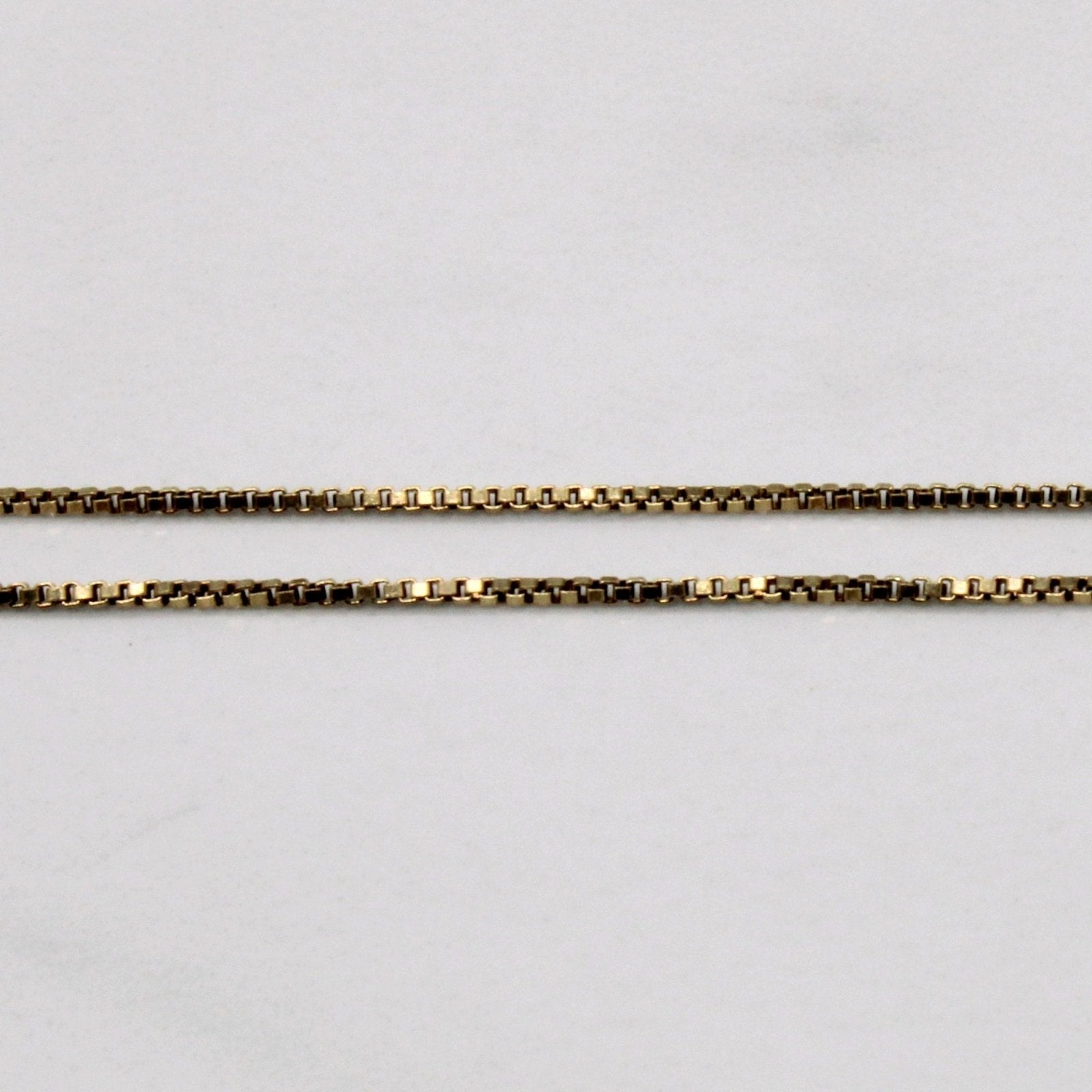 10k Yellow Gold Box Link Chain | 18" | - 100 Ways