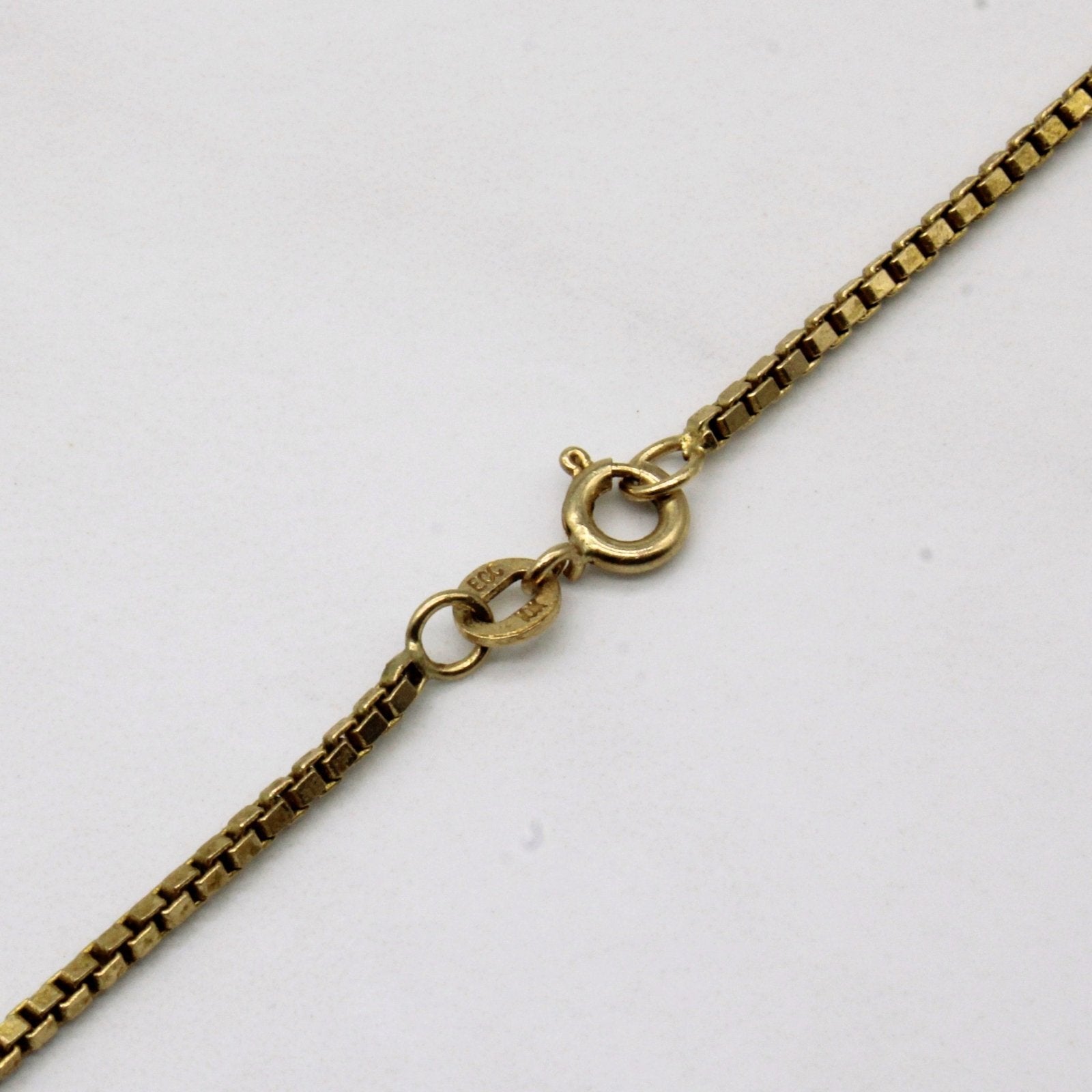 10k Yellow Gold Box Link Chain | 18" | - 100 Ways