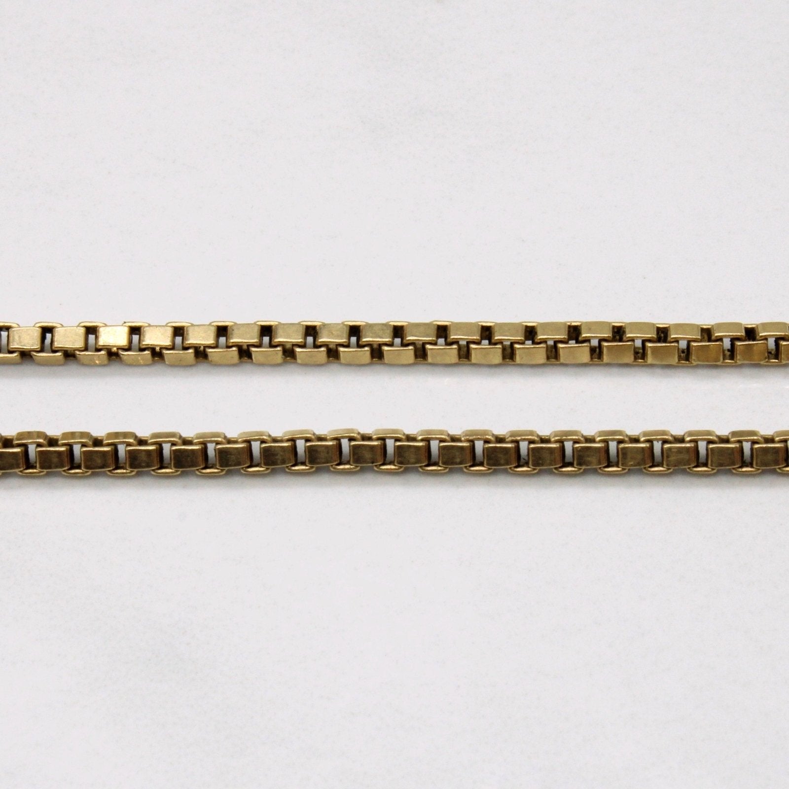 10k Yellow Gold Box Link Chain | 18" | - 100 Ways