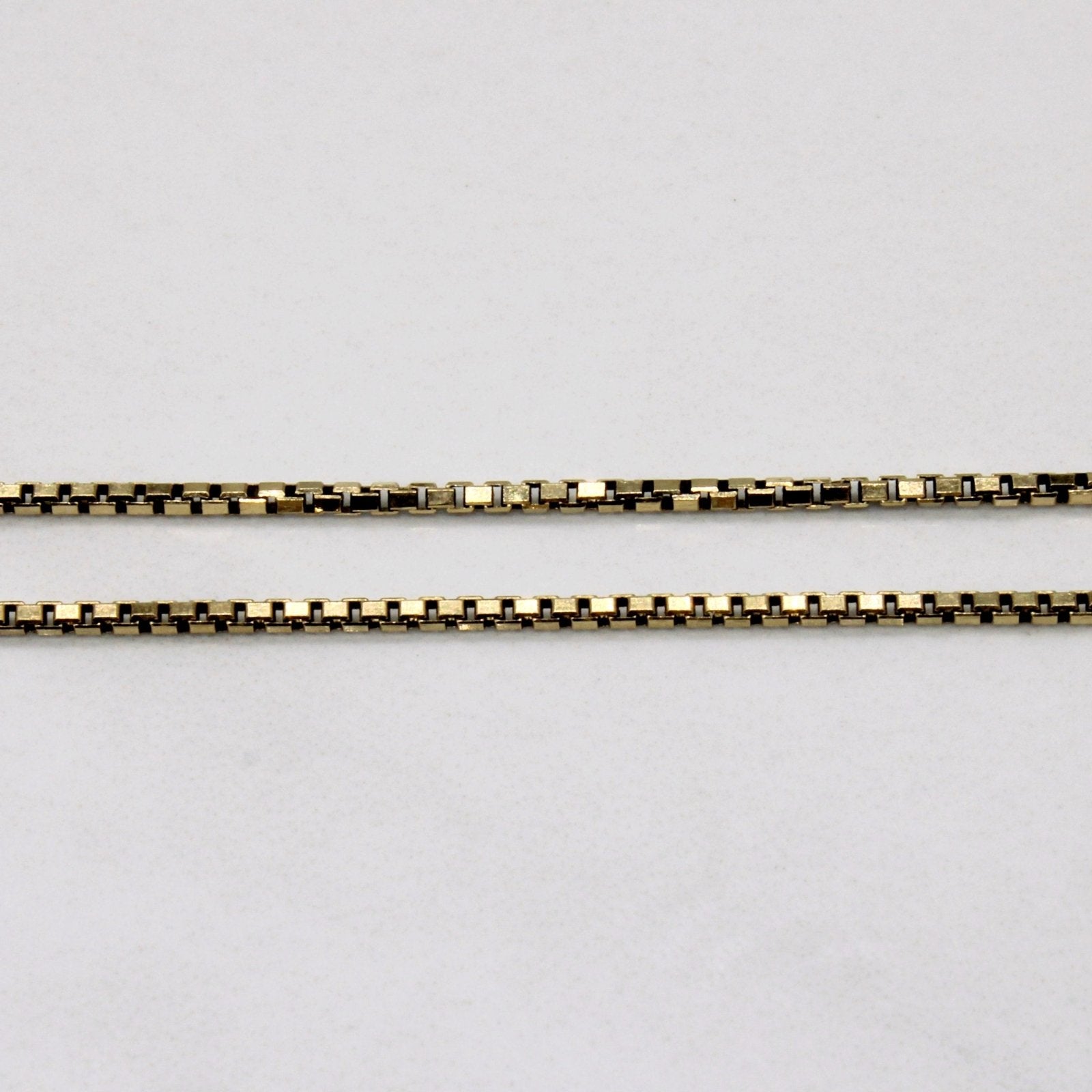 10k Yellow Gold Box Link Chain | 18