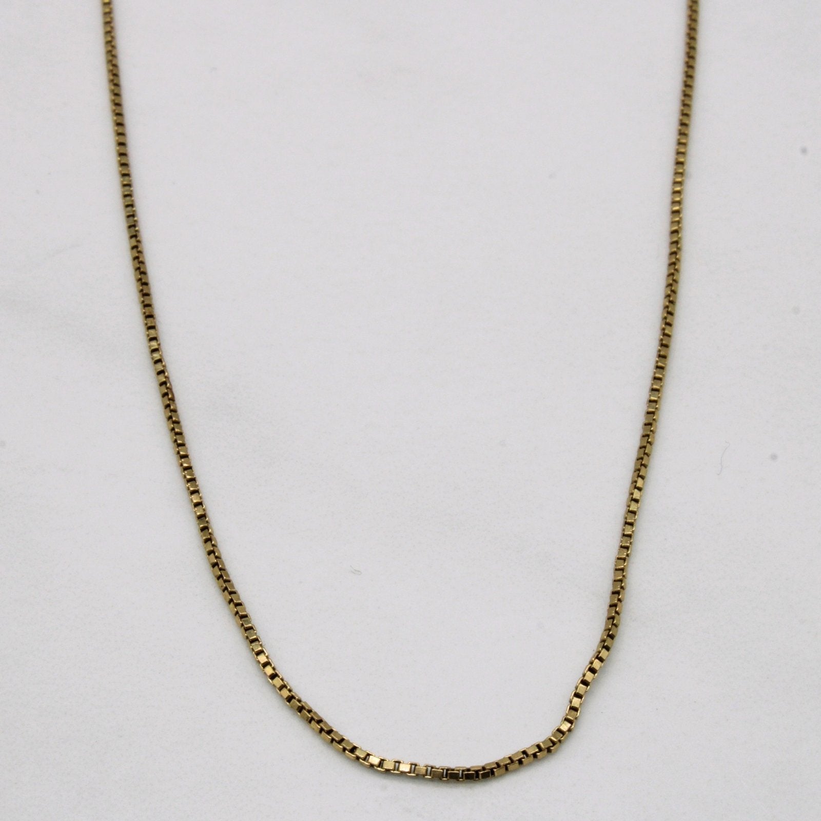 10k Yellow Gold Box Link Chain | 20" | - 100 Ways