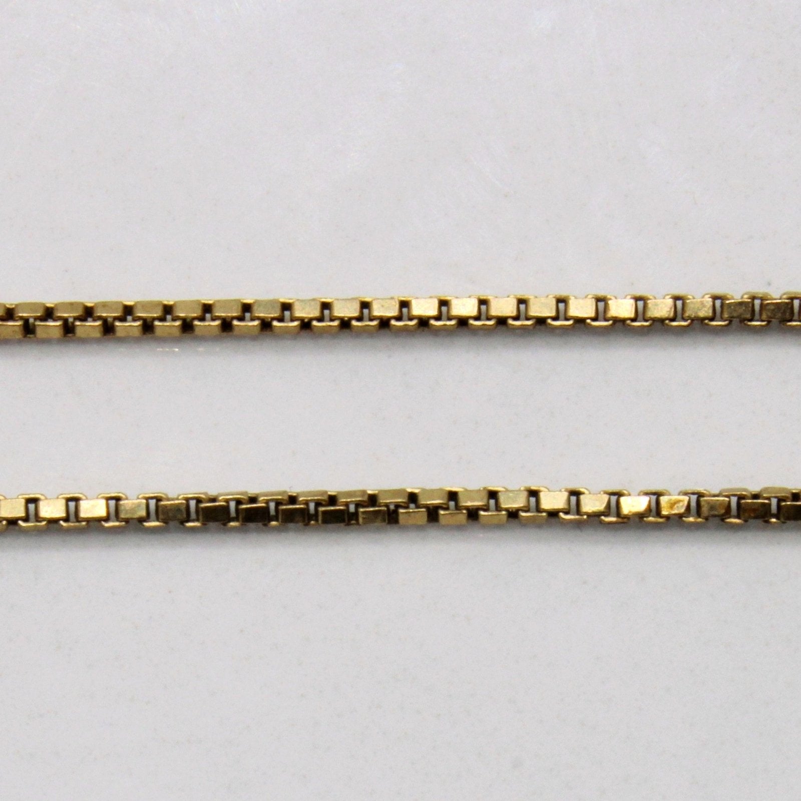 10k Yellow Gold Box Link Chain | 20" | - 100 Ways