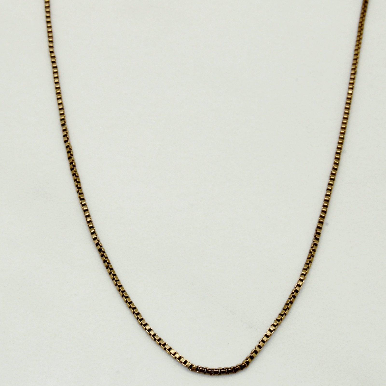 10k Yellow Gold Box Link Chain | 21" | - 100 Ways