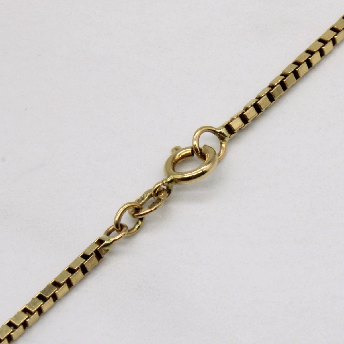 10k Yellow Gold Box Link Chain | 22" | - 100 Ways