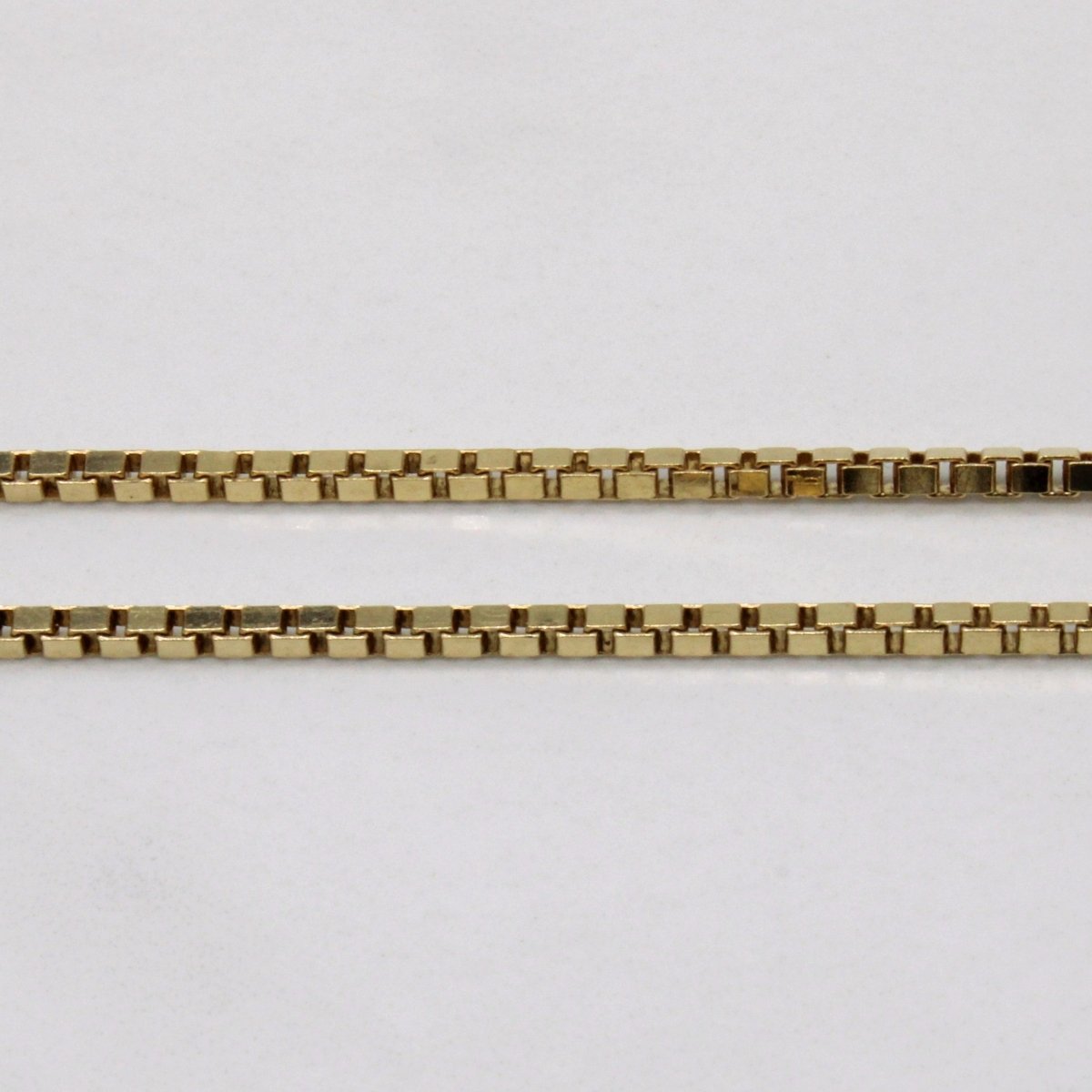 10k Yellow Gold Box Link Chain | 22" | - 100 Ways