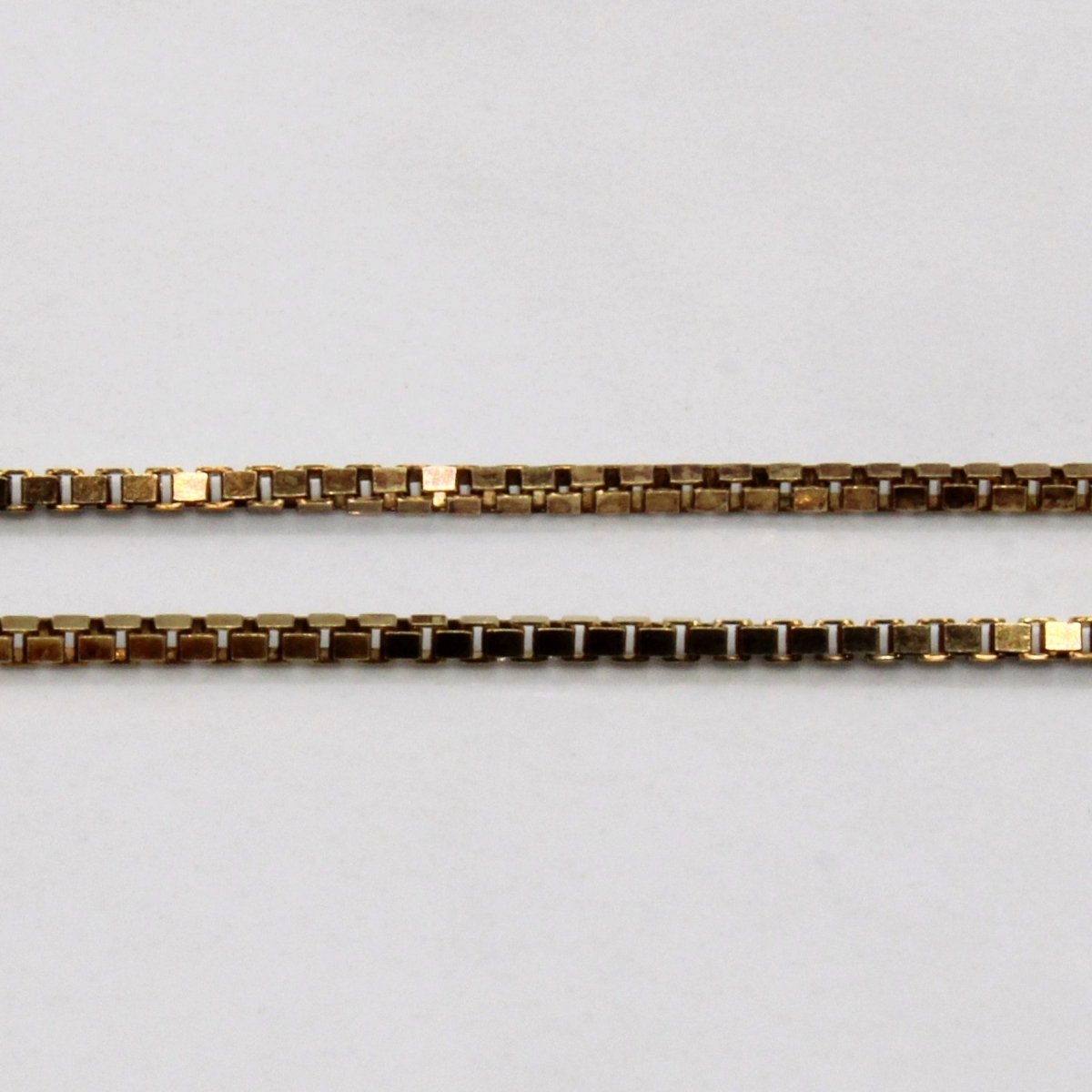 10k Yellow Gold Box Link Chain | 22" | - 100 Ways