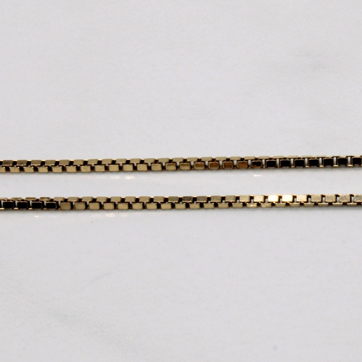 10k Yellow Gold Box Link Chain | 22" | - 100 Ways