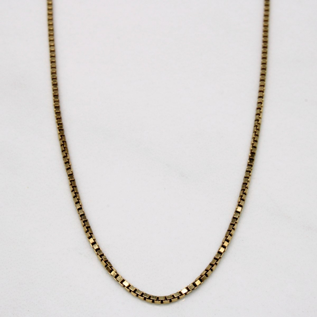 10k Yellow Gold Box Link Chain | 23" | - 100 Ways