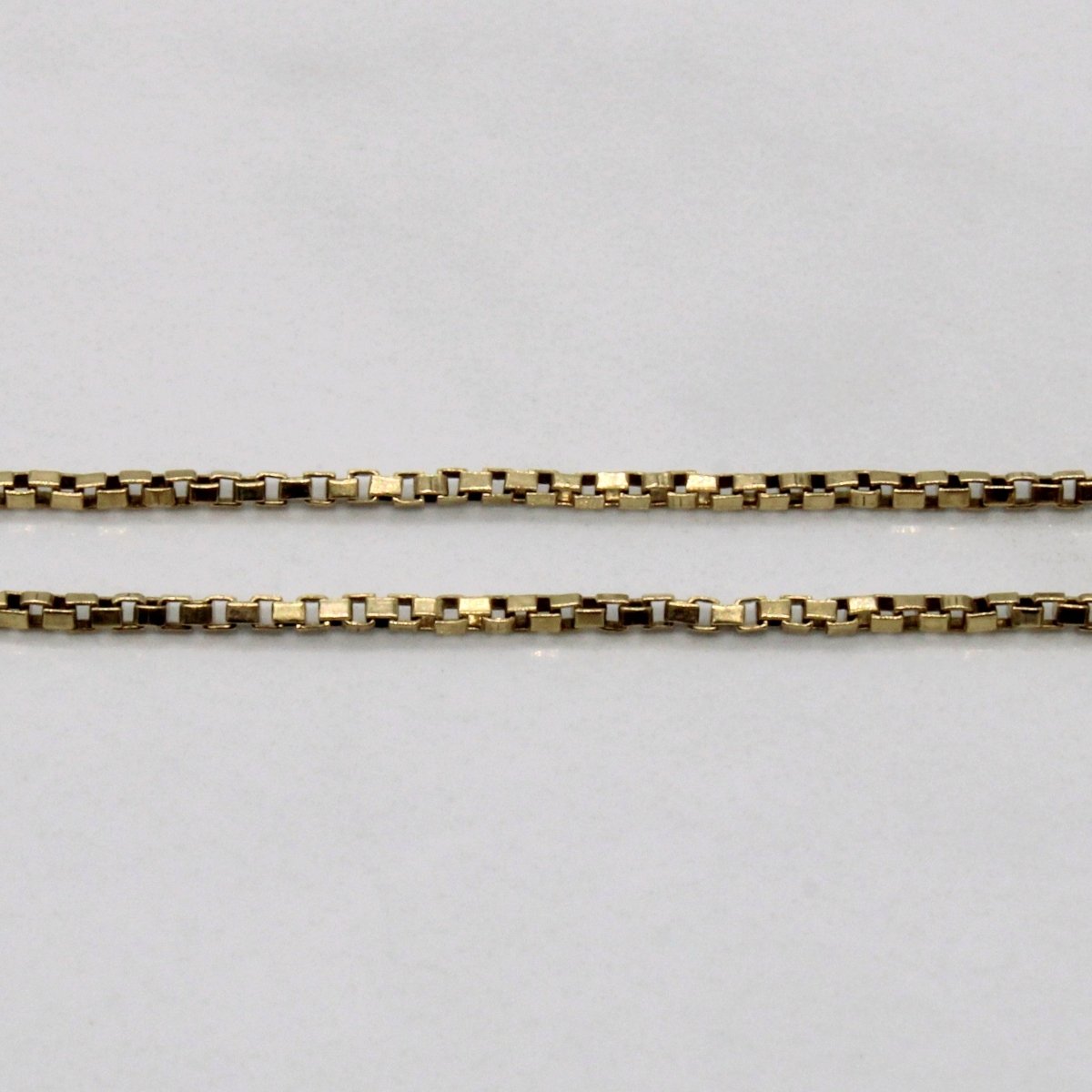 10k Yellow Gold Box Link Chain | 24" | - 100 Ways