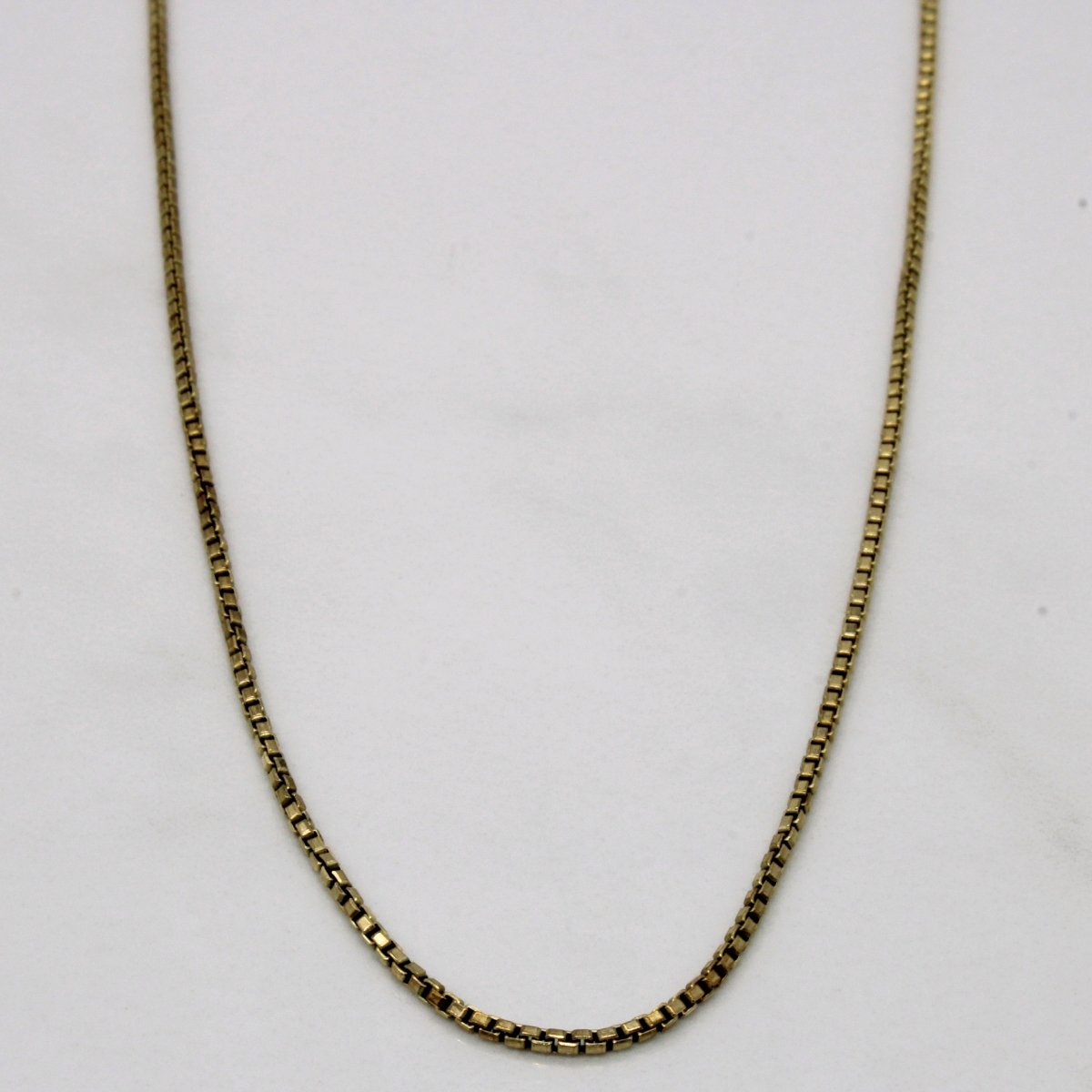 10k Yellow Gold Box Link Chain | 24" | - 100 Ways