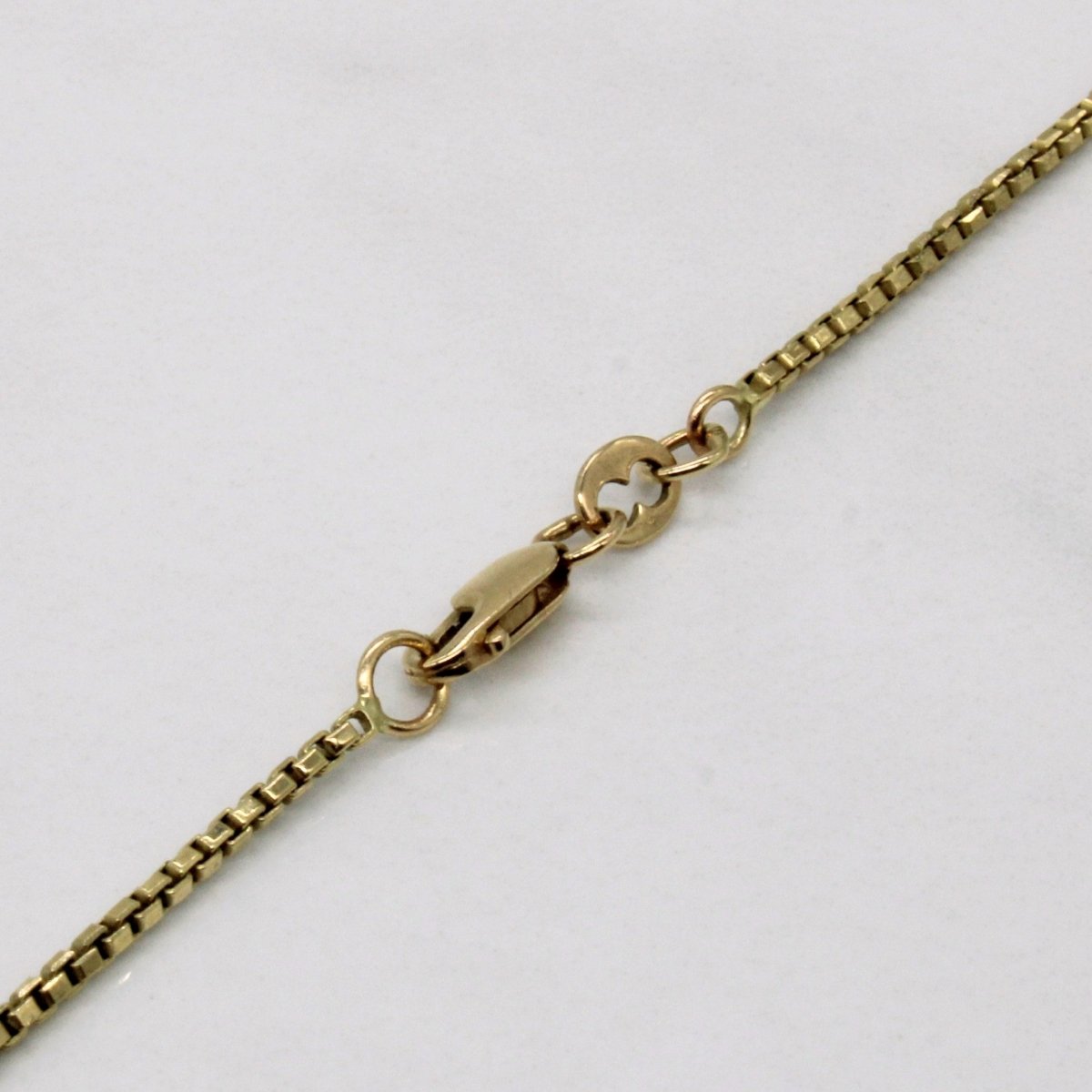 10k Yellow Gold Box Link Chain | 24" | - 100 Ways