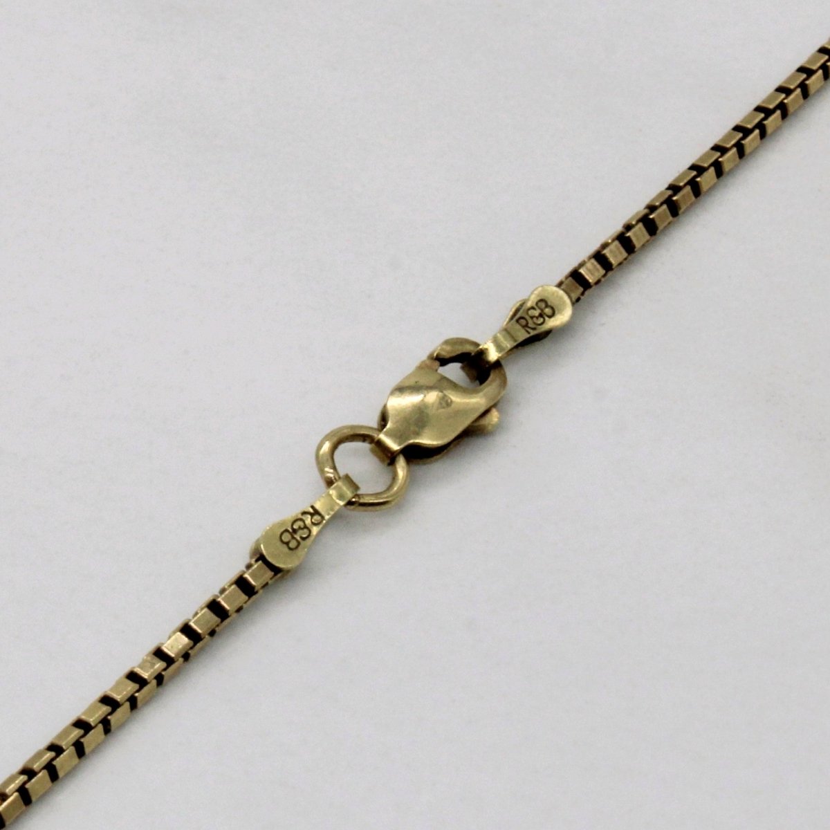 10k Yellow Gold Box Link Chain | 24" | - 100 Ways