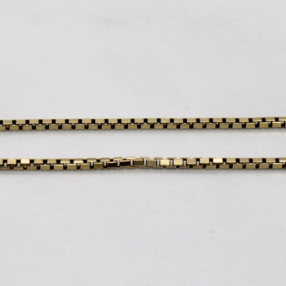 10k Yellow Gold Box Link Chain | 24" | - 100 Ways