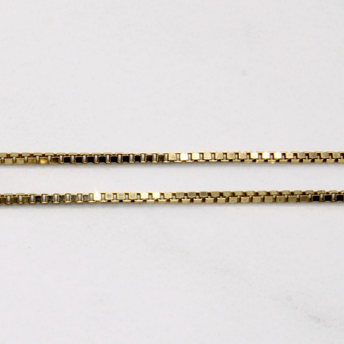 10k Yellow Gold Box Link Chain | 24" | - 100 Ways