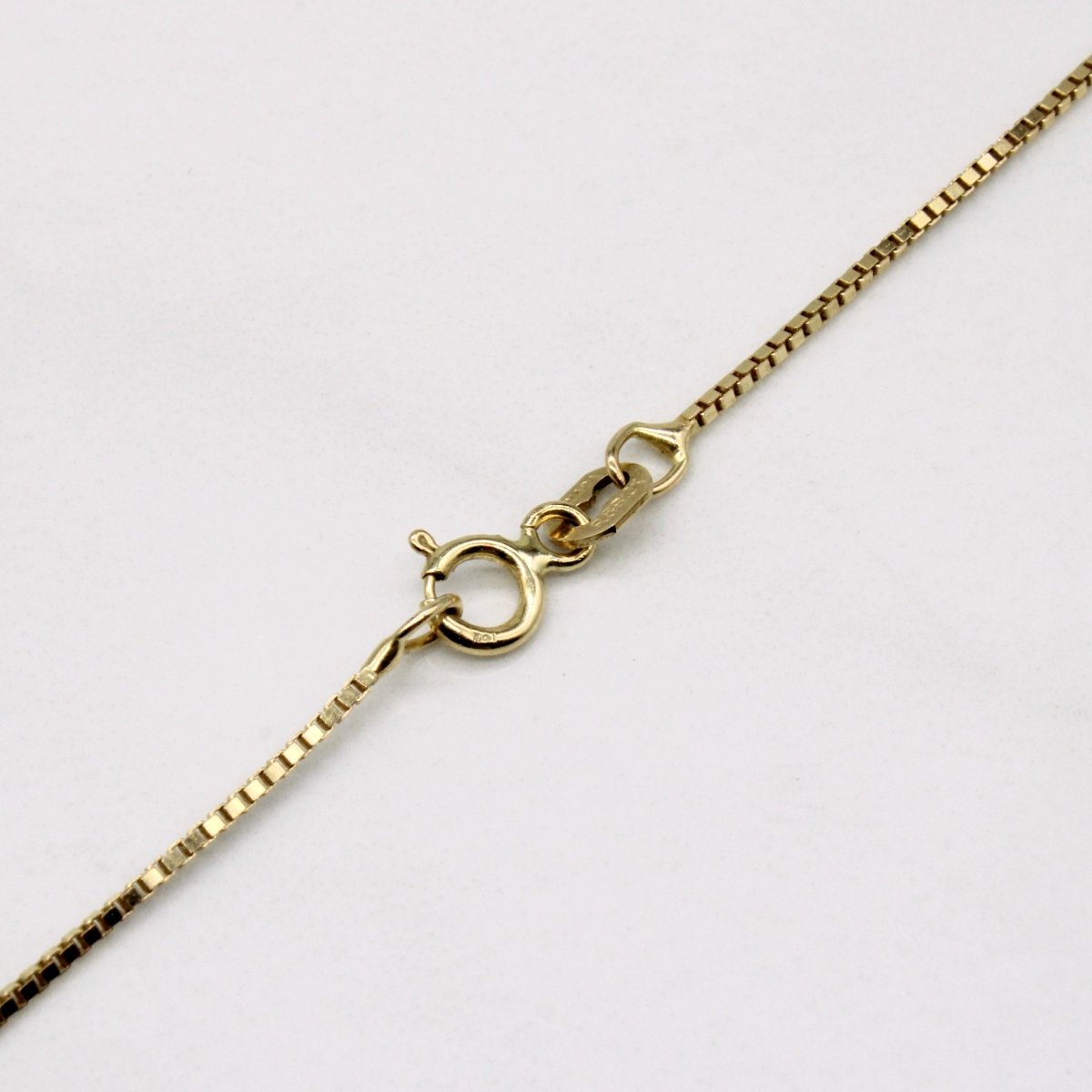 10k Yellow Gold Box Link Chain | 24" | - 100 Ways