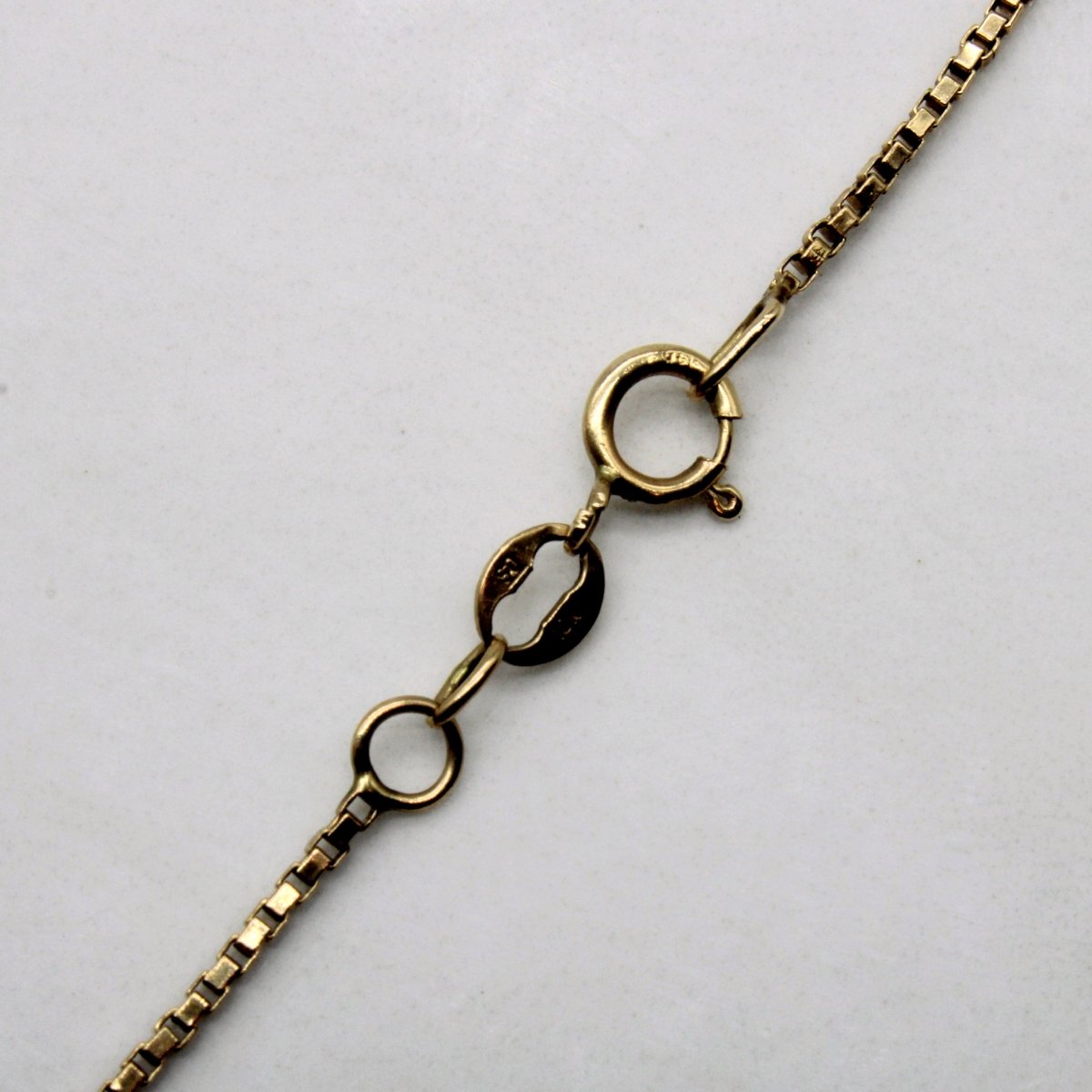 10k Yellow Gold Box Link Chain | 28" | - 100 Ways