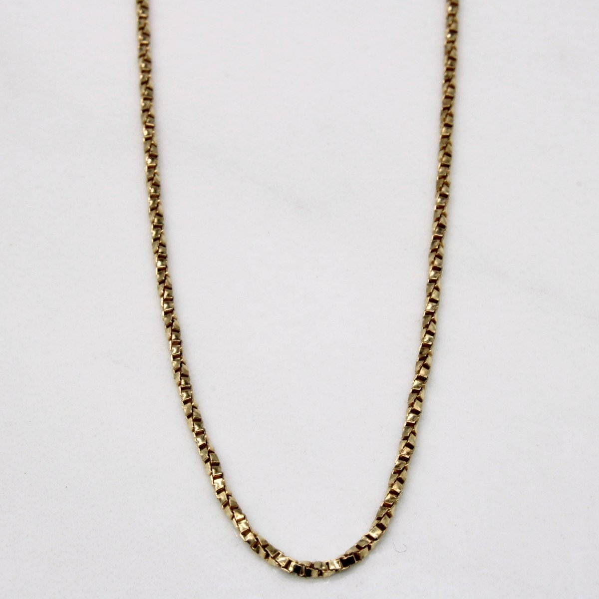 10k Yellow Gold Box Link Rope Chain | 20" | - 100 Ways