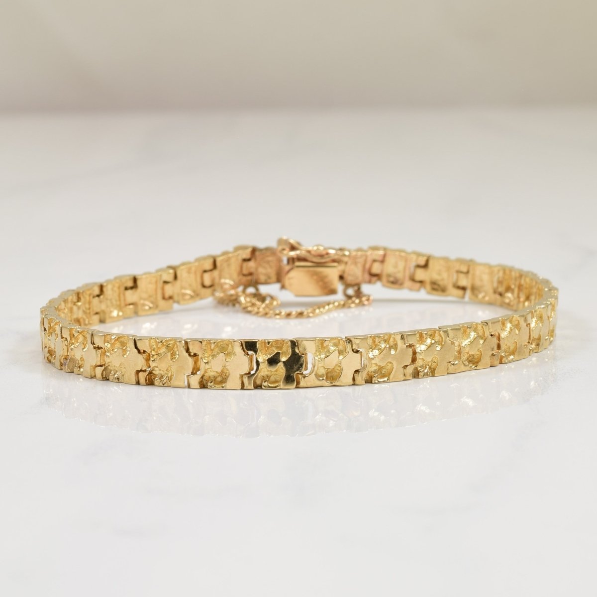 10k Yellow Gold Bracelet | 7" | - 100 Ways