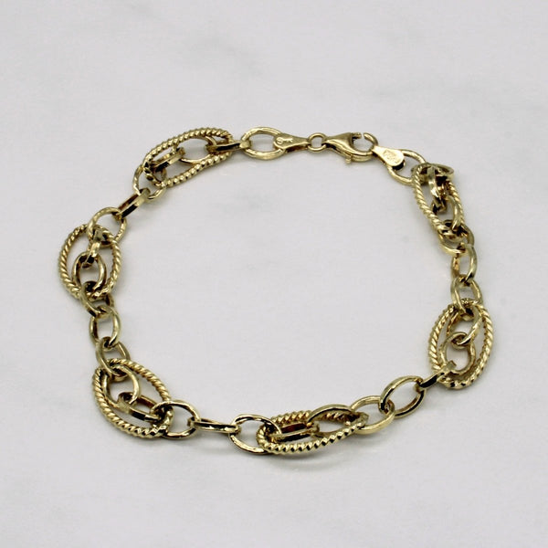 10k Yellow Gold Bracelet | 7.5
