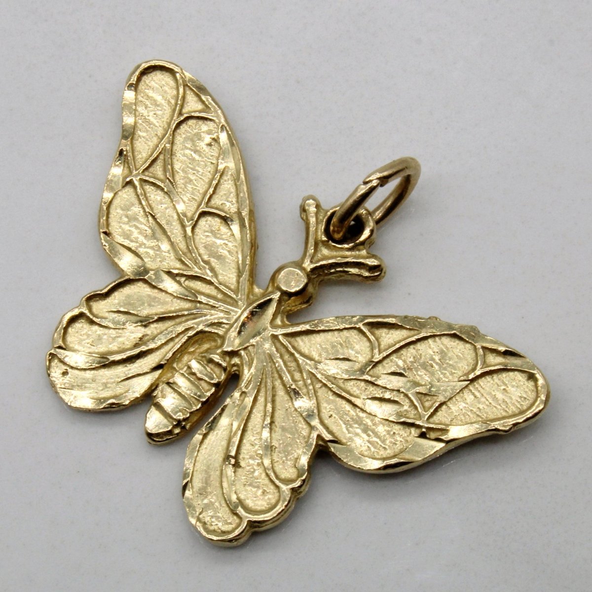 10k Yellow Gold Butterfly Pendant - 100 Ways