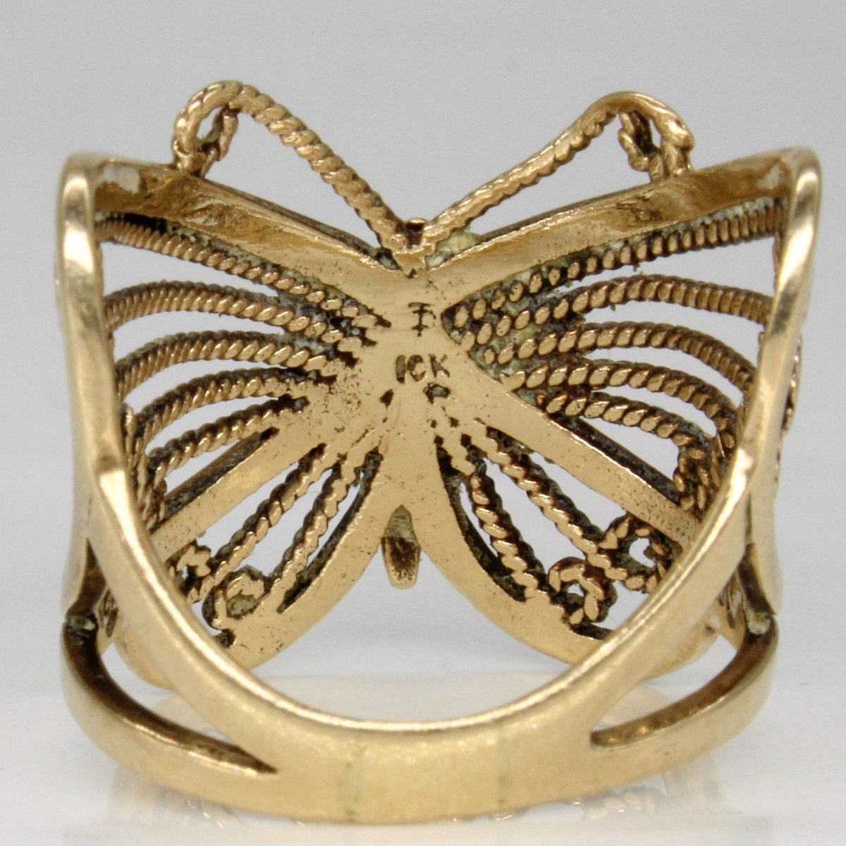 10k Yellow Gold Butterfly Ring | SZ 7.75 | - 100 Ways
