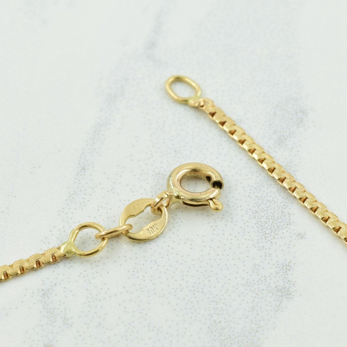 10k Yellow Gold C-Link Chain | 17.5