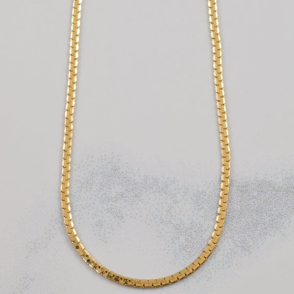 10k Yellow Gold C Link Chain | 20