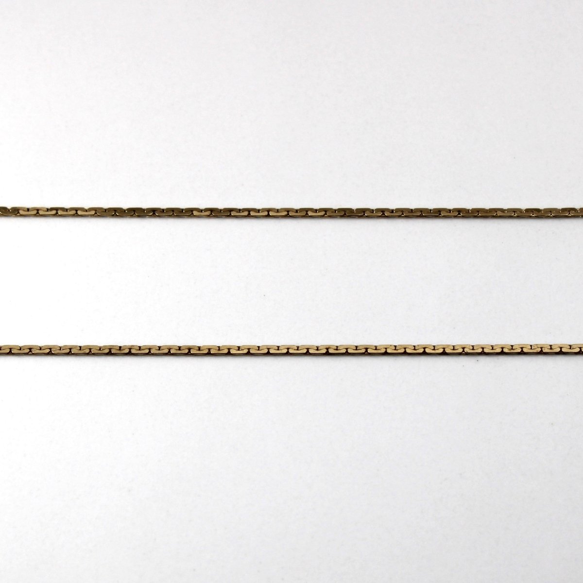 10k Yellow Gold C LinkChain | 16"| - 100 Ways