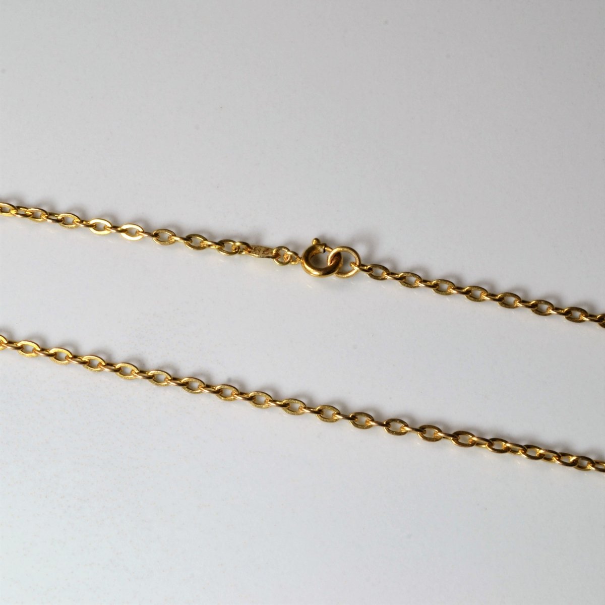 10k Yellow Gold Cable Chain | 15