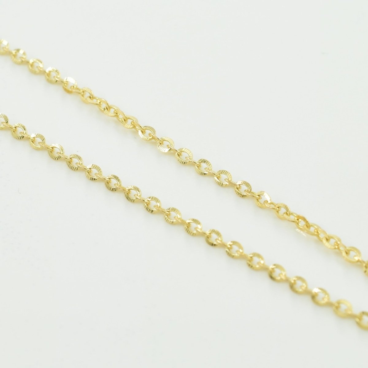 10k Yellow Gold Cable Chain | 15.5