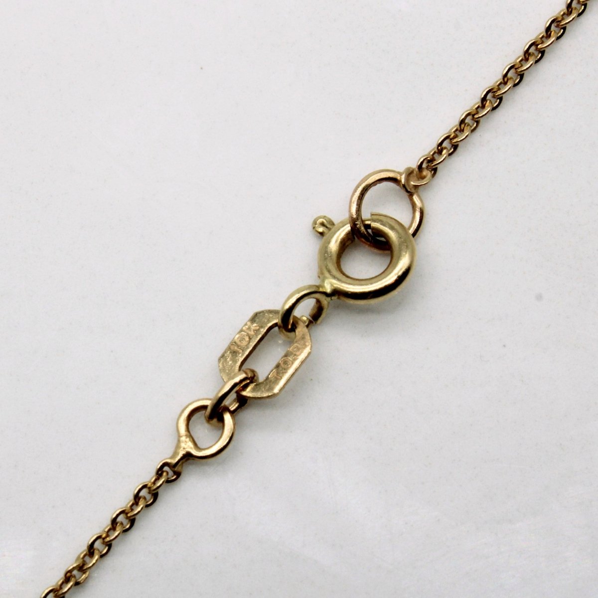 10k Yellow Gold Cable Chain | 17