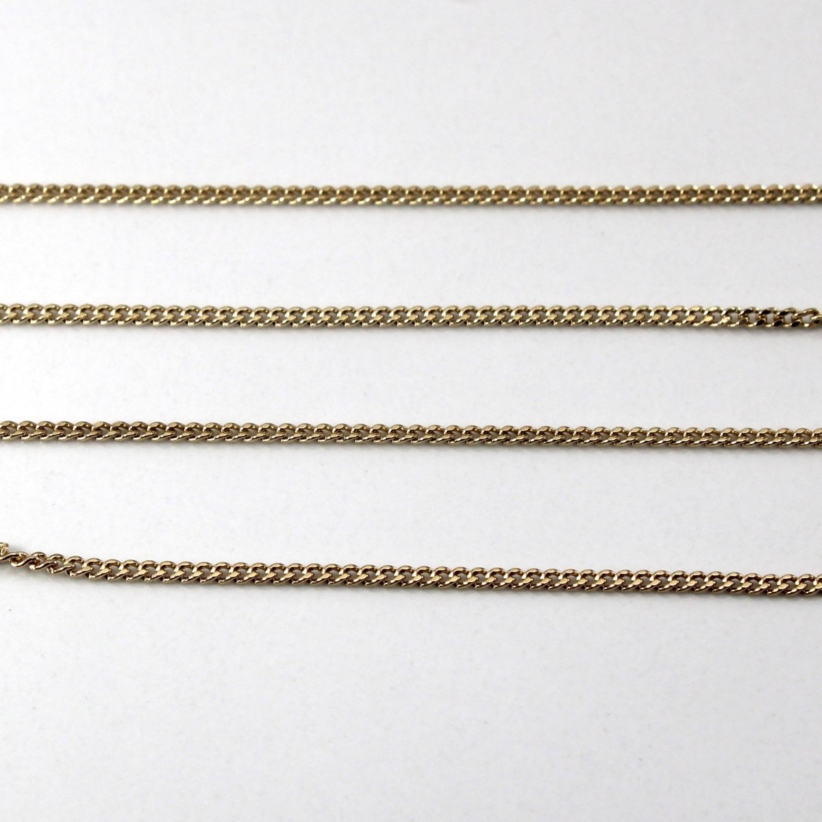 10k Yellow Gold Cable Chain | 20