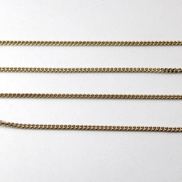 10k Yellow Gold Cable Chain | 20