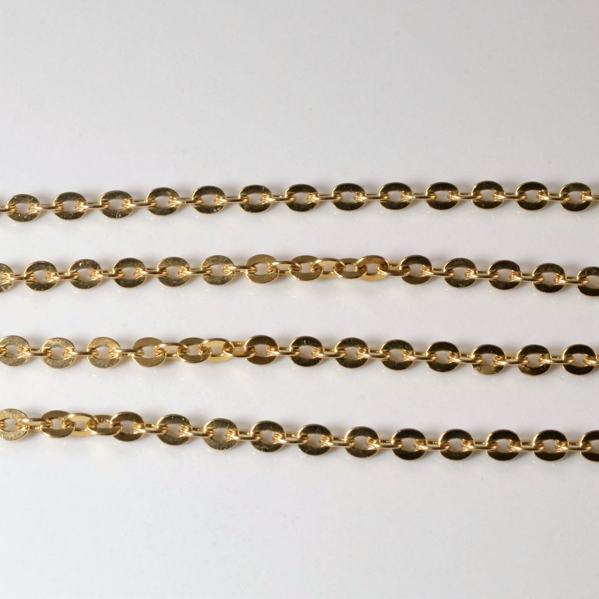 10k Yellow Gold Cable Chain | 28
