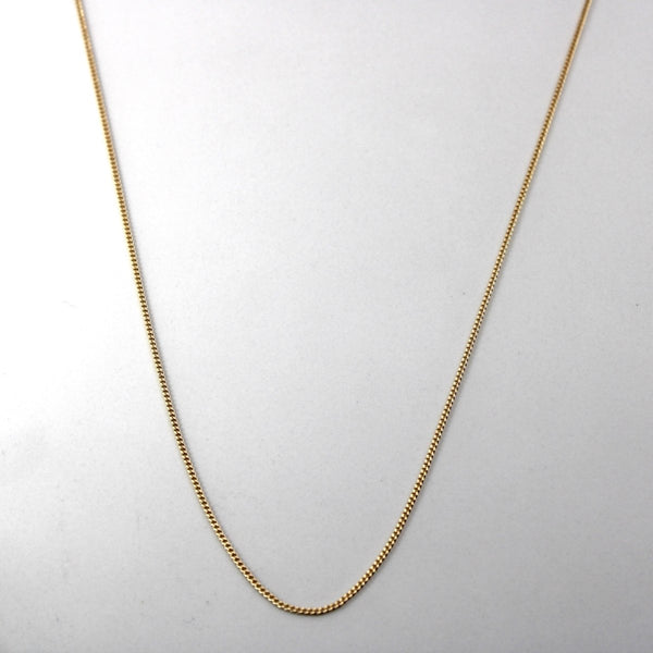 10k Yellow Gold Cable Chain | 28