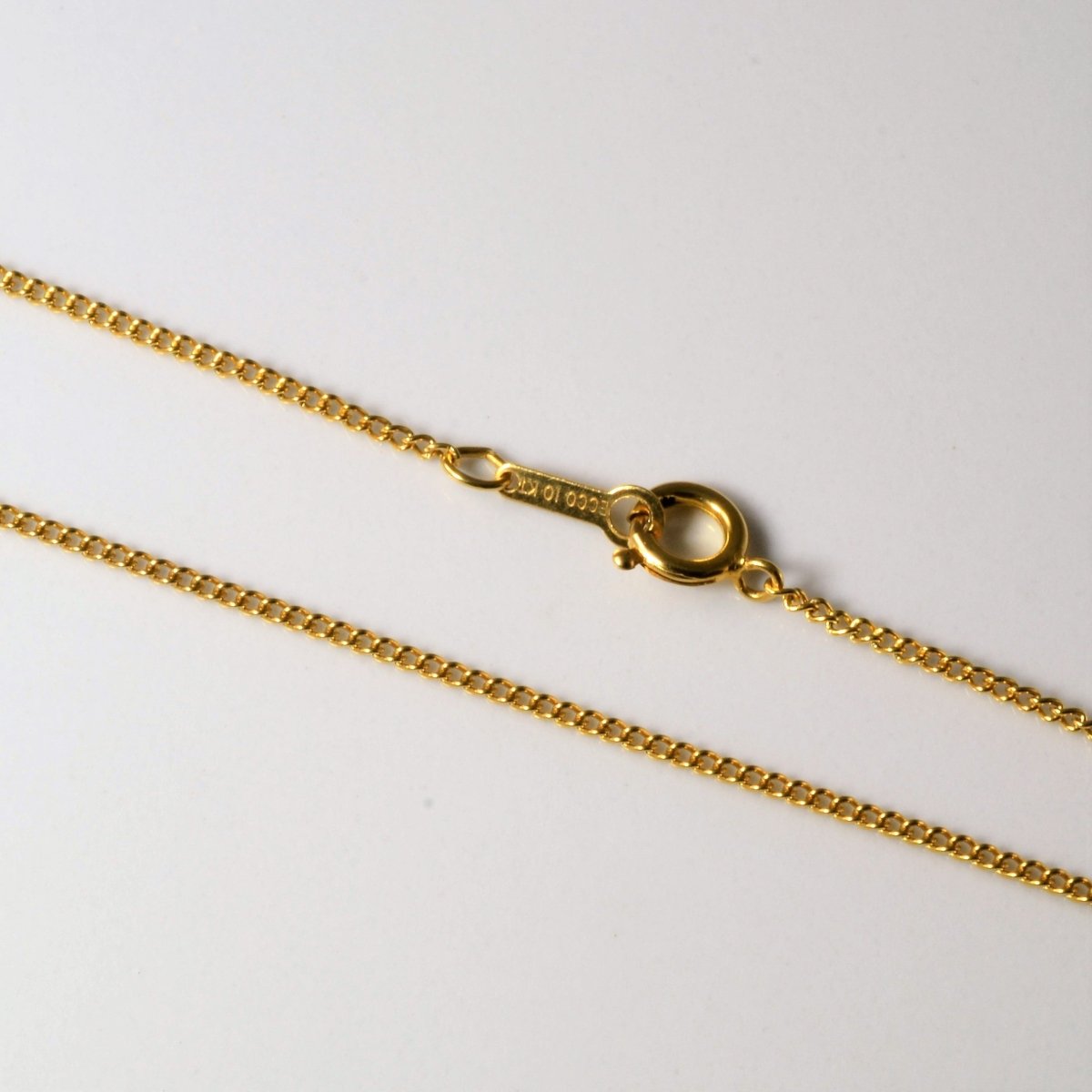 10k Yellow Gold Cable Link Chain | 18