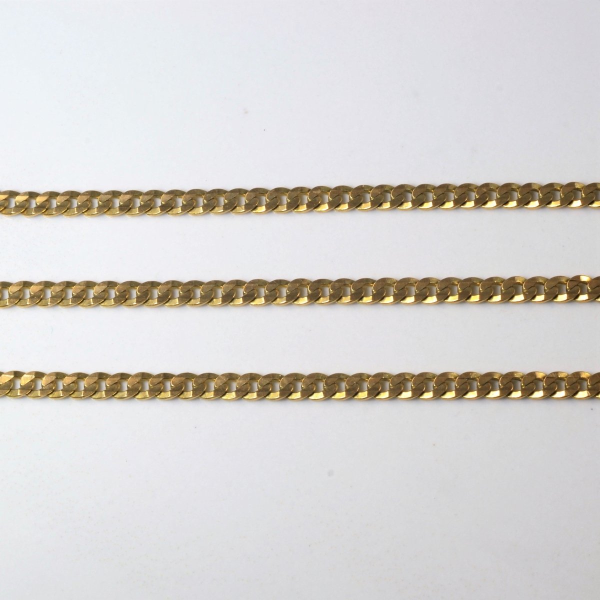 10k Yellow Gold Cable Link Chain | 18.5