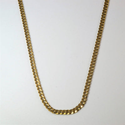 10k Yellow Gold Cable Link Chain | 18.5